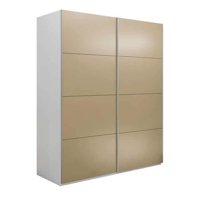 Шкафы-купе 2-х дверные, Шкаф-купе Эста 2-х дверный Стекла фисташка/Доводчик 200х66х240