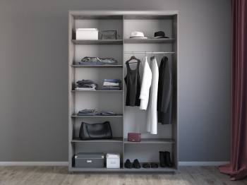 Шкаф-купе Экспресс 2-х дверный Фотопечать Шары Стекла 120х60х240