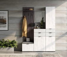 Шаде, черный ясень, санторини белый