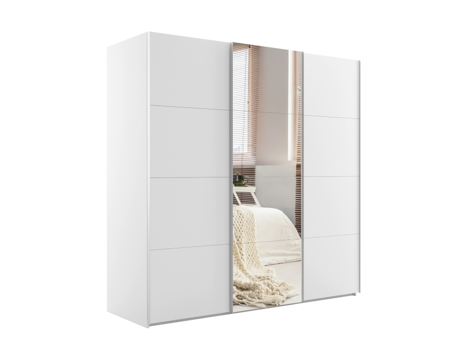 Шкафы-купе 3-х дверные, Шкаф-купе Эста ДСП+Зеркало+ДСП 270х66х240