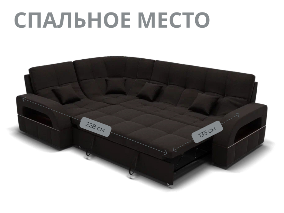 Диваны угловые в гостиную, Модульный диван Майами-3,микровелюр,антивандальная и водостойкая ткань,венеция