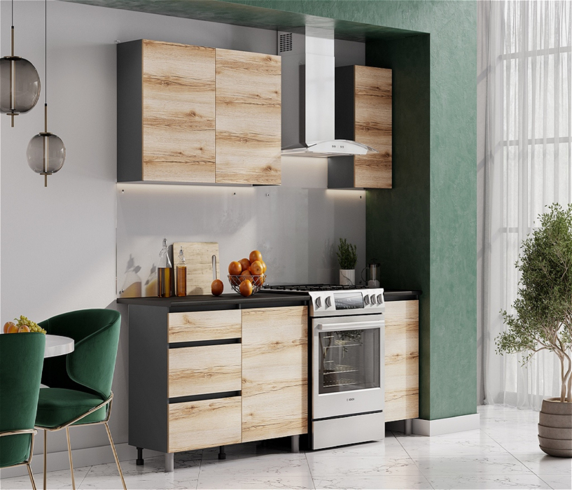 Кухонные гарнитуры, Готовая кухня Денвер 1.6 м