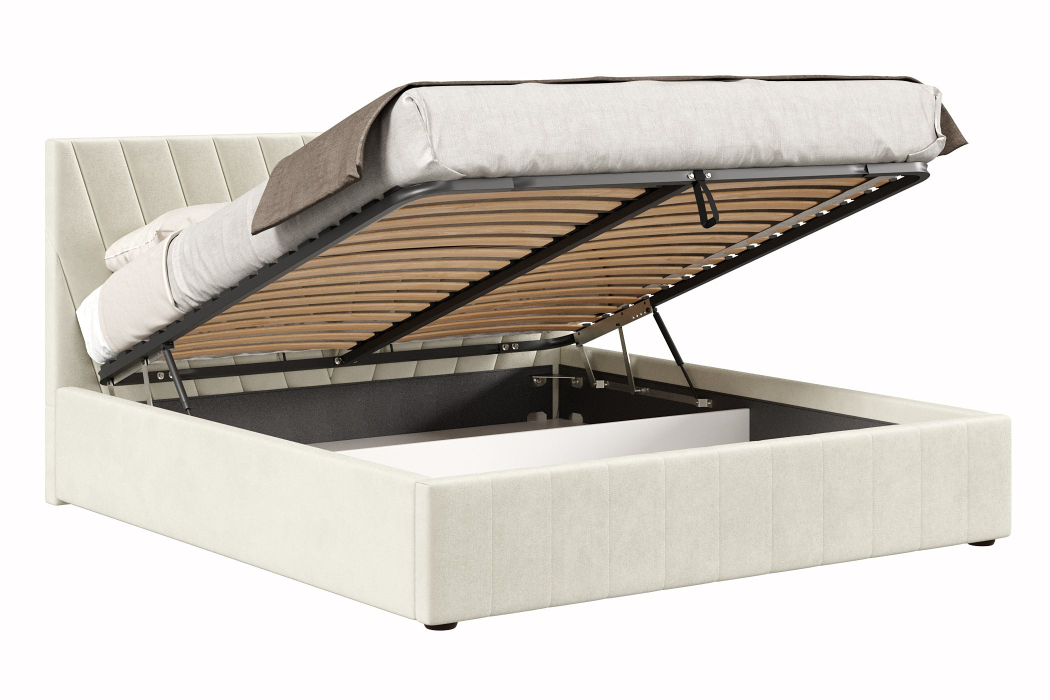 Мягкая кровать, Кровать Палермо 1800 с подъёмным механизмом, велюр