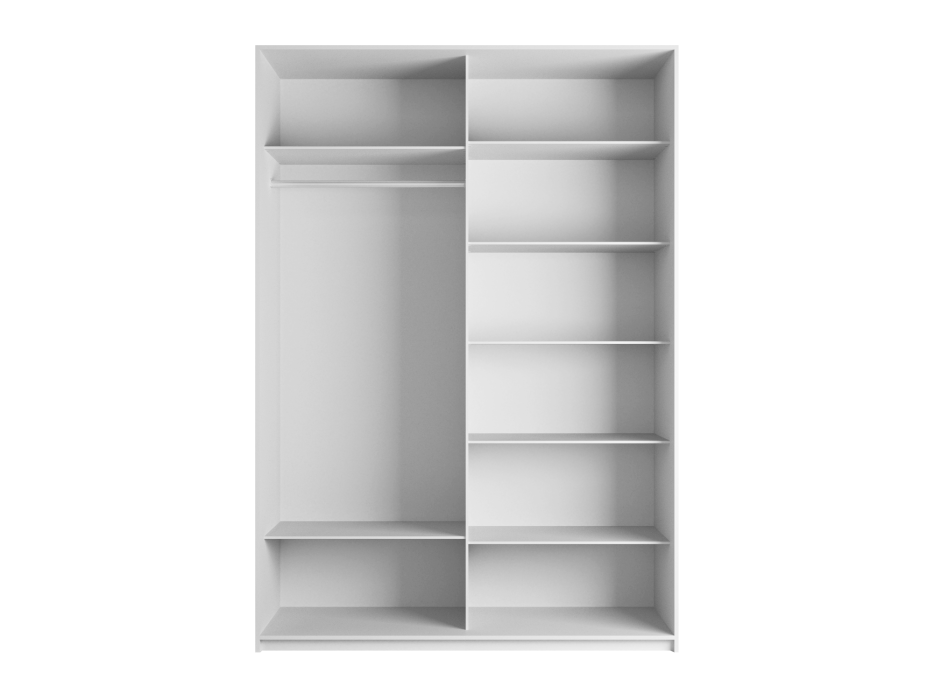 Шкафы-купе 2-х дверные, Шкаф-купе Прайм 2-х дверный Стекла черные/Доводчики 140х57х230