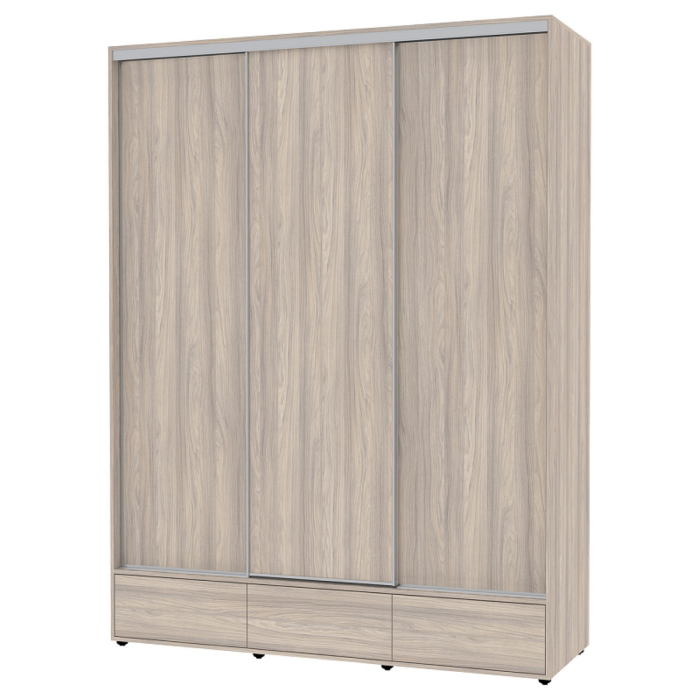 Шкафы-купе 3-х дверные, Шкаф-купе 3-дв  MOD 1800 лдсп/лдсп  (в2390*ш1800*г620)