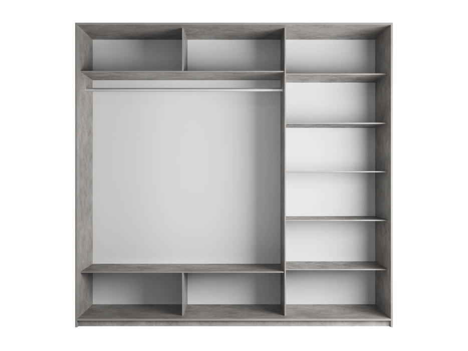 Шкафы-купе 3-х дверные, Шкаф Прайм трио ДСП 2300 x 2100 x 570