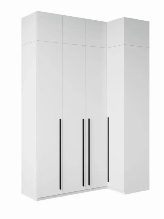 Угловые шкафы, Угловой шкаф для одежды распашной с ящиками и антресолью, София, 2600х1700х900мм