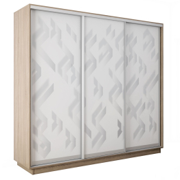 Шкаф-купе Экспресс 3-х дверный Фотопечать Ленты Стекла 180х45х240