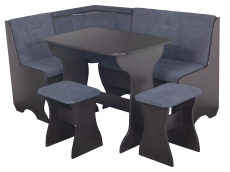 Кухонные уголки, Кухонный уголок Стиль 1Л (со столом СТ4) Дуб венге / велюр