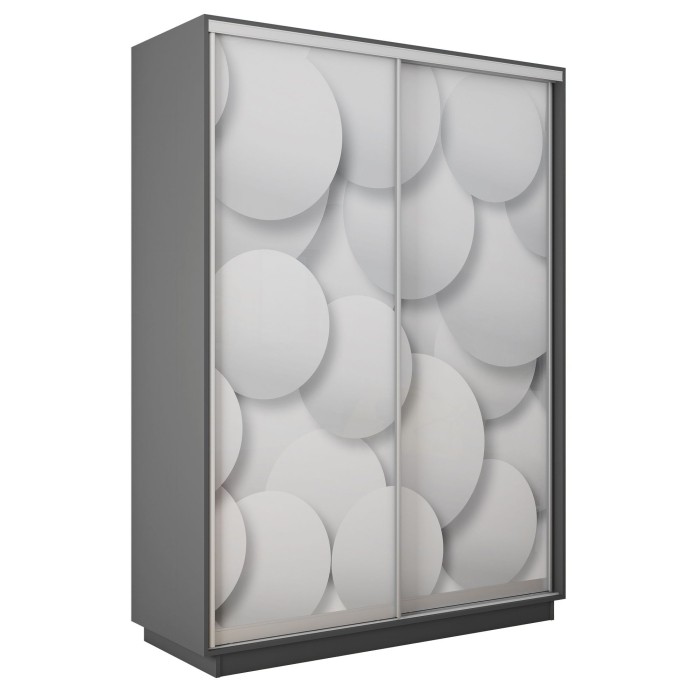Шкафы-купе 2-х дверные, Шкаф-купе Экспресс 2-х дверный Фотопечать Шары Стекла 160х45х240
