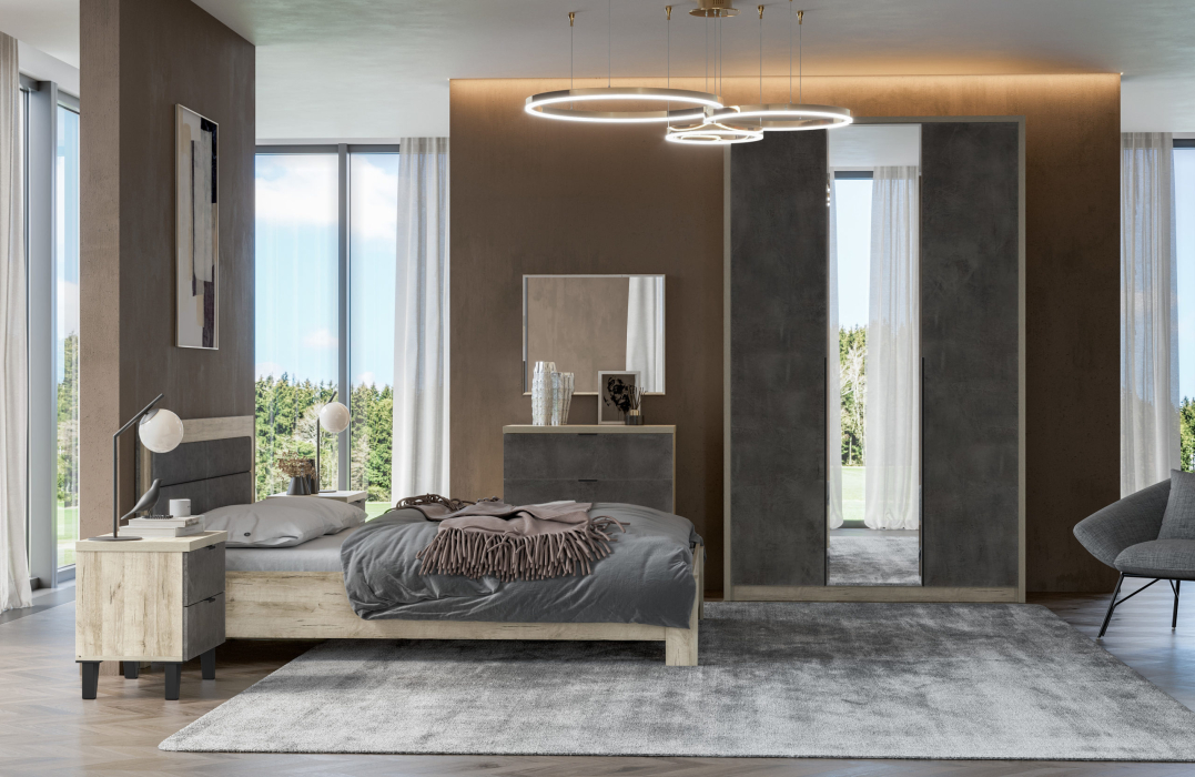 Анима, дуб серый, камень темный